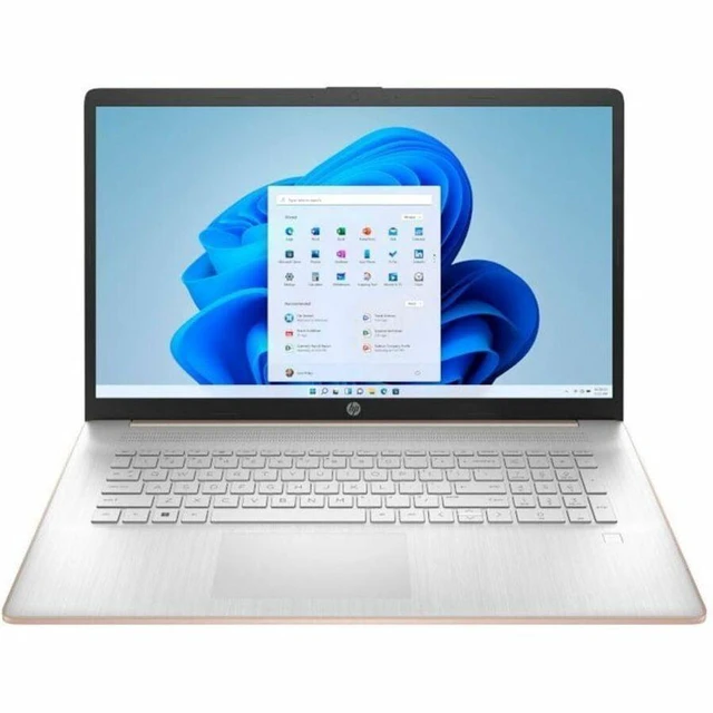 Alt view image 12 of 12 - HP 17-cn0514nr 17.3" HD+ Laptop, Intel Celeron N4500 1.1GHz, 4GB RAM, 256GB SSD, Windows 11 Home S Mode, Pale Gold Rose/Natural Silver
