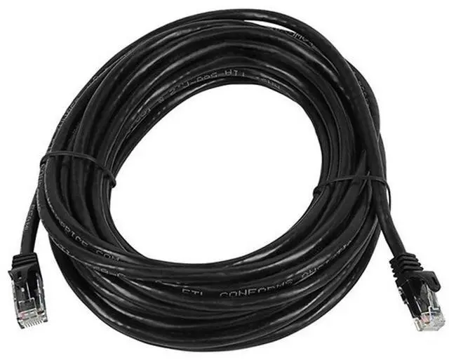 Alt view image 14 of 16 - Monoprice Cat6 Ethernet Patch Cable - 25 Feet - Black | Network Internet Cord - RJ45, Stranded, 550Mhz, UTP, Pure Bare Copper Wire, 24AWG - Flexboot Series