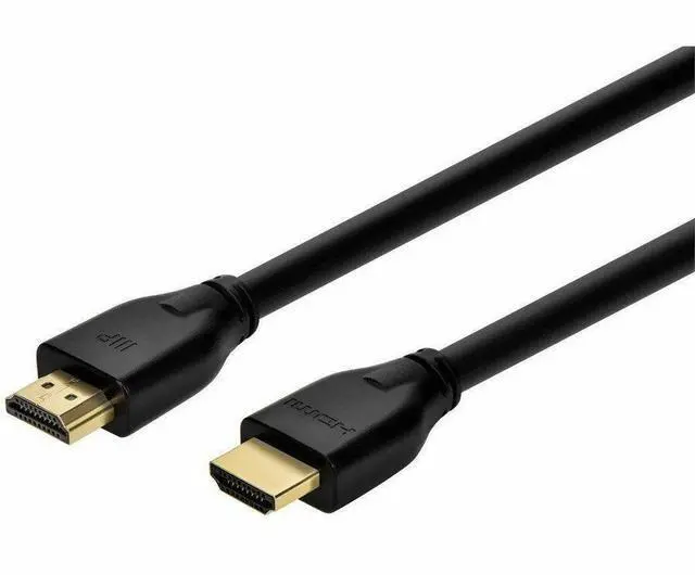 Alt view image 5 of 11 - Monoprice 8K HDMI 2.1 Cable - 15 Feet - Black | Certified Ultra High Speed, 8k@60Hz, 48Gbps, Compatible With Sony PS5 / PS5 Digital Edition / Xbox Series X & Series S and More
