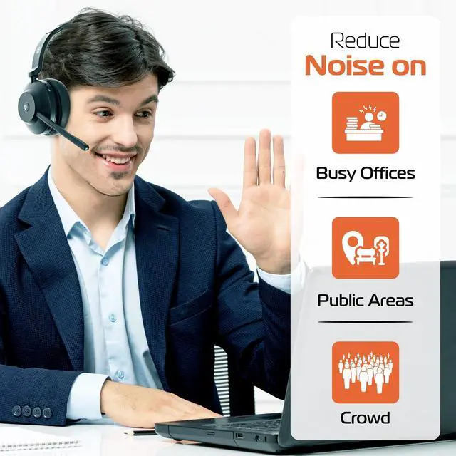 Alt view image 4 of 7 - Blues Combo Monaural Headset Over The Head Black BC1039