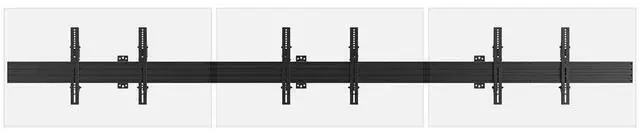 Alt view image 8 of 13 - Monoprice 3x1 Menu Board Wall Mount For Screens between 32in-65in, Max Weight 66lbs, VESA Patterns up to 600x400 - Commercial Series 39663