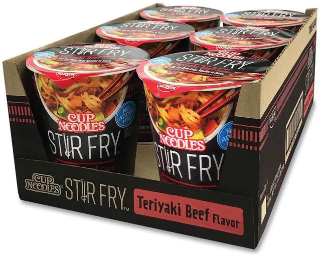 Main image of Cup Noodles Stir Fry Teriyaki Beef 3 oz Cup 6/Carton NIS42401