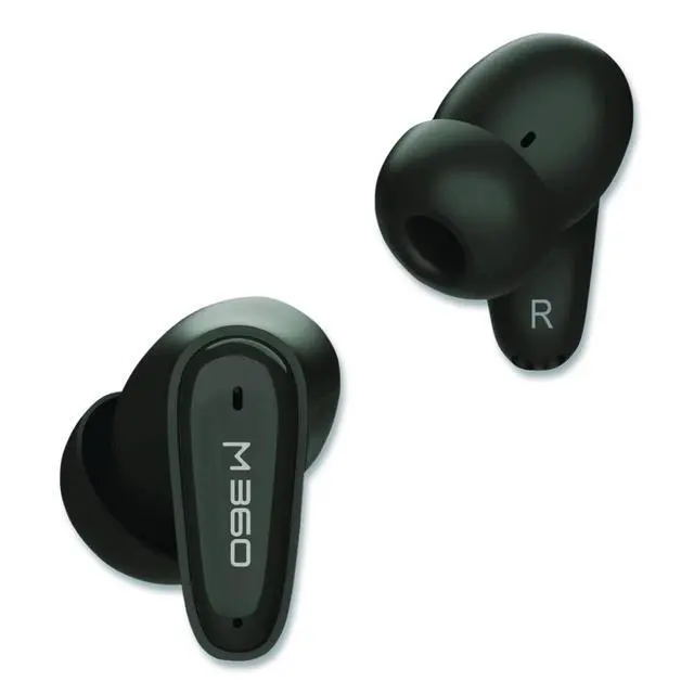 Alt view image 6 of 10 - m360 TW1800B Nemesis True Wireless Earbuds - Bluetooth Headphones with Microphone - 20H Playtime - Black - Hi-Fi Stereo - 10mm Graphene Drivers - Magnetic Charging Case - Waterproof IPX5 - BT Version