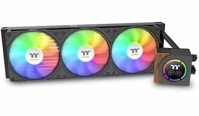 Alt view image 8 of 17 - Thermaltake LB360-S CL-W499-PL12SW-A ARGB Sync AIO Liquid Cooler Black