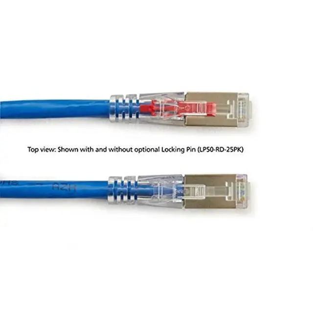 Alt view image 3 of 4 - Black Box C6APC80S-BL-15 Black Box GigaTrue 3 Cat.6a UTP Patch Network Cable - Category 6a for Network Device - Patch Cable - 10 ft - 1 x RJ-45 Male Network - 1 x RJ-45 Male Network - Shielding - Blue
