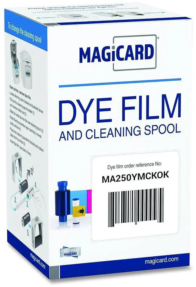Alt view image 3 of 3 - Sicurix Dye Film Magicard 250 Count colr MA250YMCKOK