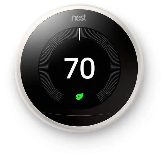 Alt view image 4 of 6 - Google Nest Learning Thermostat 3rd Gen White T3017US