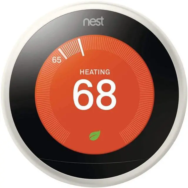Alt view image 2 of 6 - Google Nest Learning Thermostat 3rd Gen White T3017US