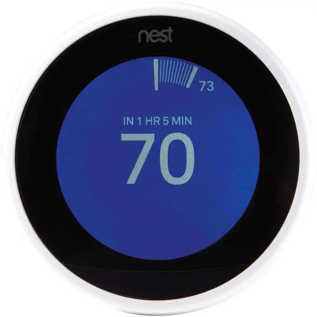 Alt view image 3 of 6 - Google Nest Learning Thermostat 3rd Gen White T3017US