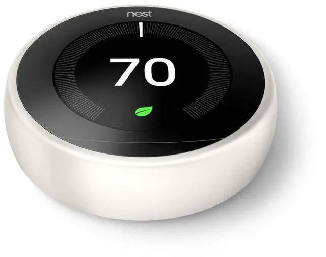 Alt view image 6 of 6 - Google Nest Learning Thermostat 3rd Gen White T3017US