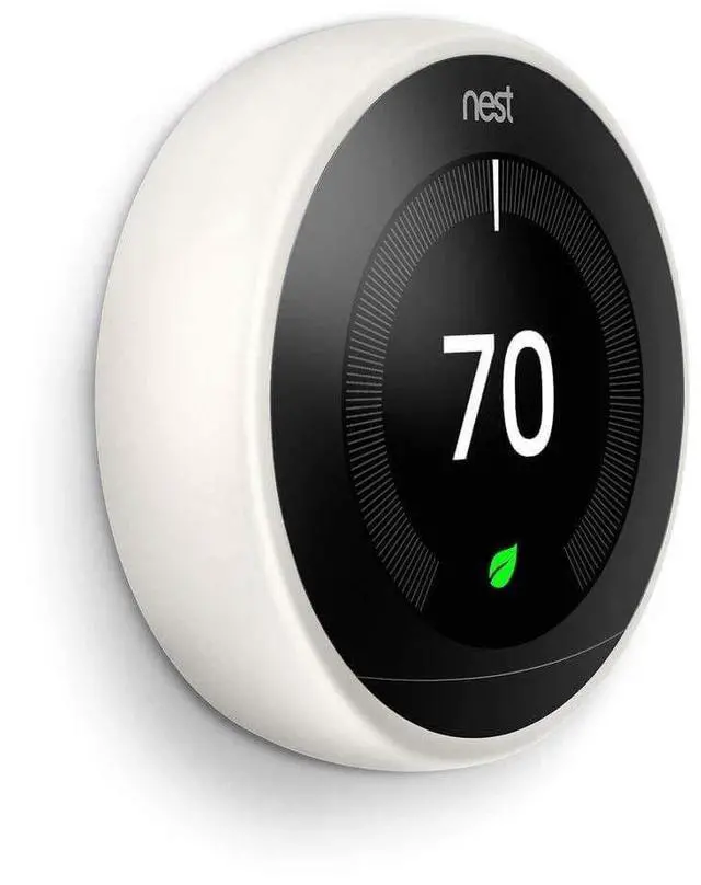Alt view image 5 of 6 - Google Nest Learning Thermostat 3rd Gen White T3017US
