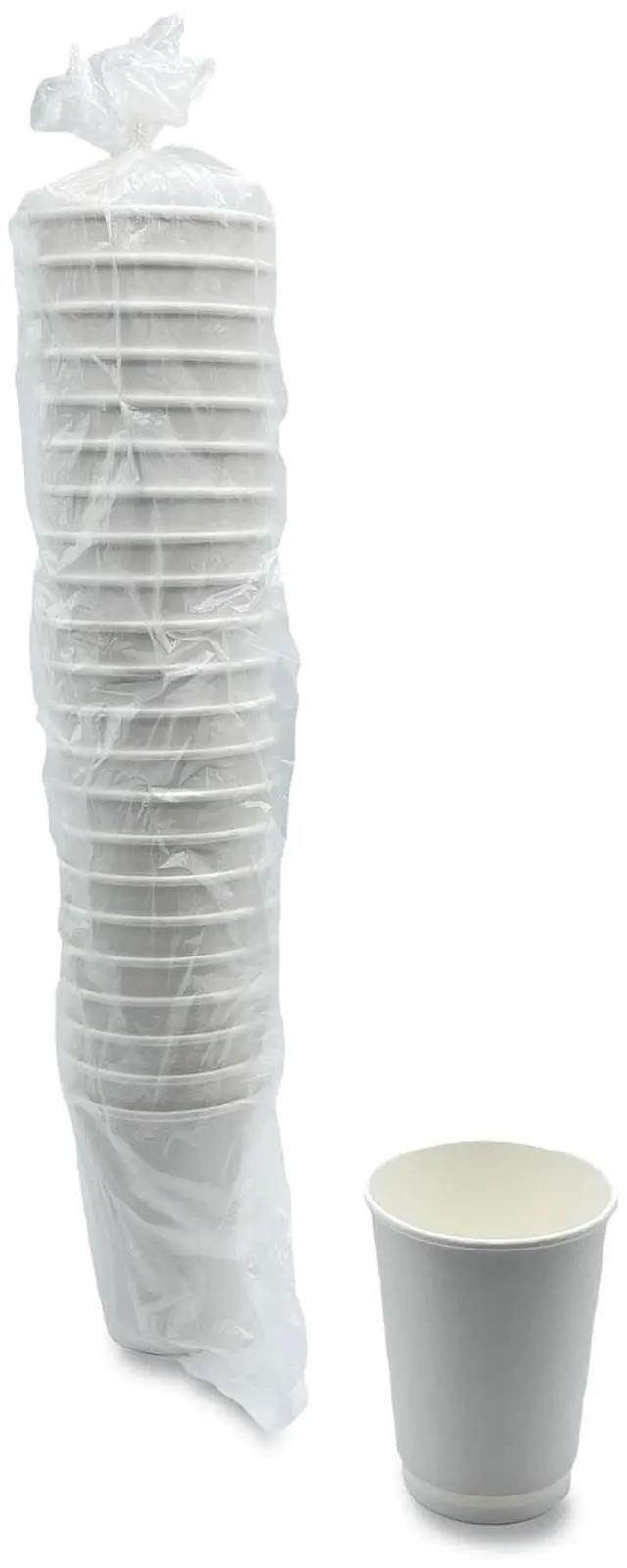 Main image of Paper Hot Cups Double-Walled 12 oz White 500/Carton BWKDW12HCUP