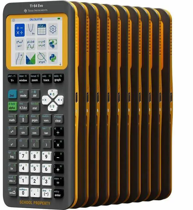 Alt view image 5 of 5 - Texas Instruments TI-84 Evo Graphing Calculator - Rechargeable, Built-in Memory, Backlit Display - 3.50 MB - 2.80" - 10 Digits - 320 x 240 - Battery Powered - Handheld - 10