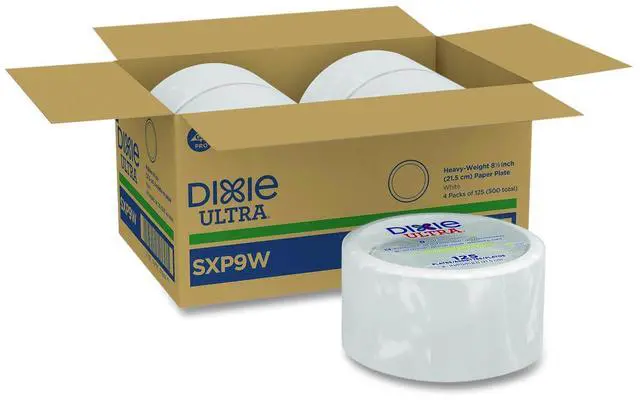 Main image of Heavy-Weight Paper Plates 8.5" dia 125/Pack 4 Packs/Carton SXP9W