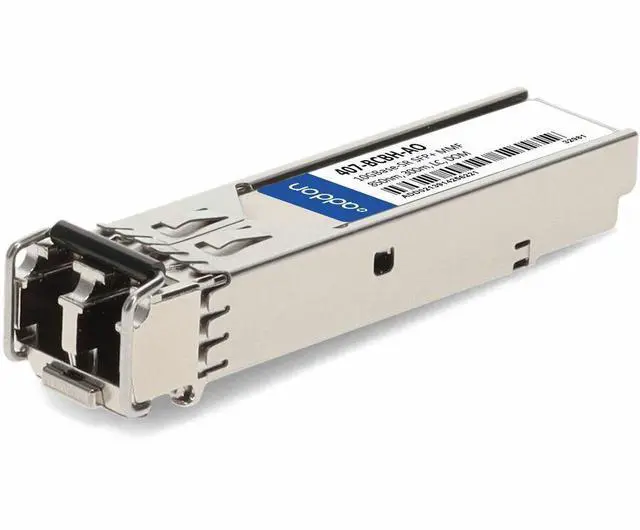 Main image of AddOn Dell 407-BCBH Compatible TAA Compliant 10GBase-SR SFP+ Transceiver MMF 850nm 300m LC DOM