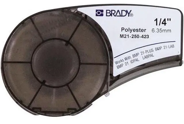 Main image of Brady People ID Label Cartridge for BMP21-PLUS Printer White