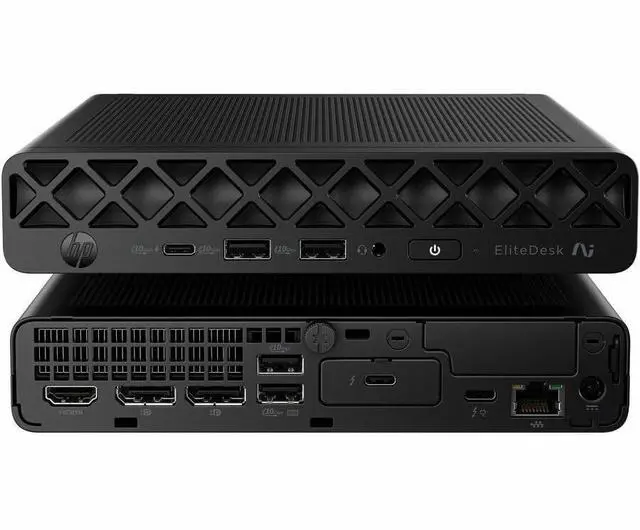 Alt view image 9 of 14 - HP EliteDesk 8 G2i Desktop Computer - Intel Core Ultra 5 Series 3 336H - 32 GB - 512 GB PCI Express NVMe 5.0 SSD - Mini PC - Jack Black - Intel Chip - Windows 11 Pro - Intel DDR5 SDRAM - English Keybo