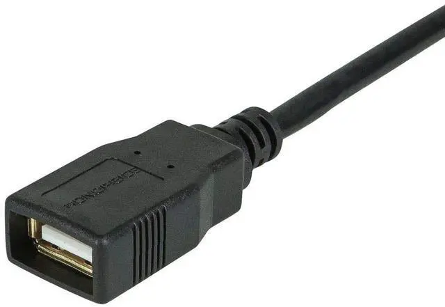 Alt view image 8 of 9 - Monoprice USB 2.0 Extension Cable - 15 Feet - Black | Type-A Male to USB Type-A Female, 28/24AWG, Gold Plated Connectors