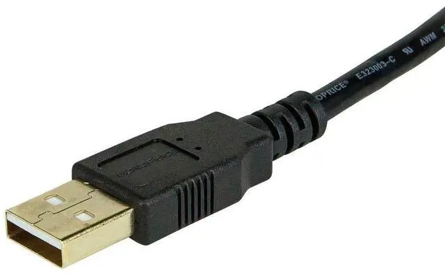 Alt view image 9 of 9 - Monoprice USB 2.0 Extension Cable - 15 Feet - Black | Type-A Male to USB Type-A Female, 28/24AWG, Gold Plated Connectors