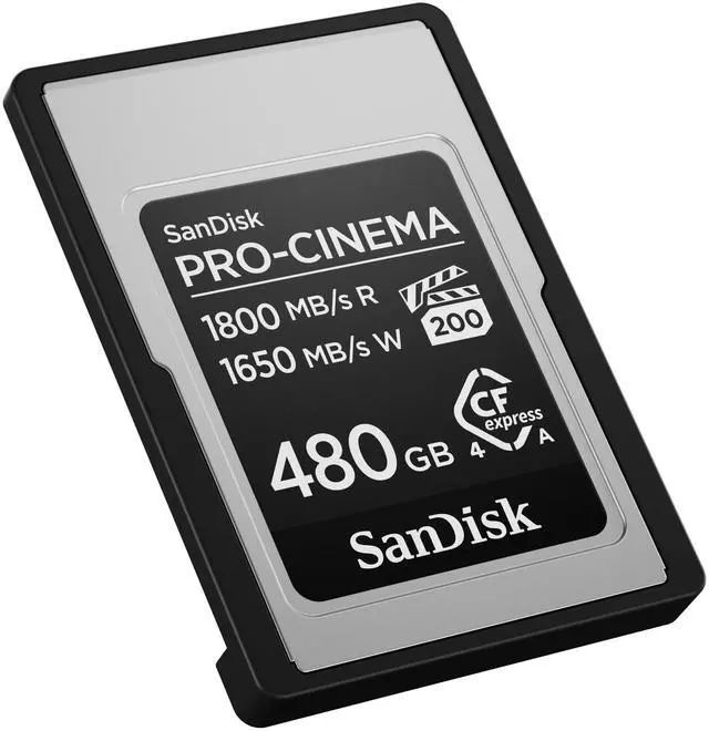 Alt view image 11 of 11 - SanDisk PRO-CINEMA CFexpress Type A Card 480GB