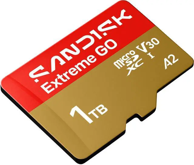 Alt view image 4 of 7 - SanDisk Extreme GO microSD 1TB microSDXC Memory Card, Up to 240MB/s UHS-I U3 4K V30 A2 for Android SDSQXGN-1T00-GN6MN
