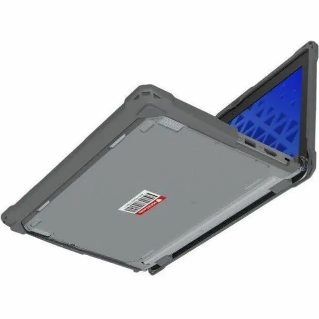 Alt view image 5 of 5 - MAXCases Extreme Shell-F3 Slide Chromebook Case for Lenovo 100e G5 Chromebook 11.6" Gray/Clear LNESF31EG5GRY