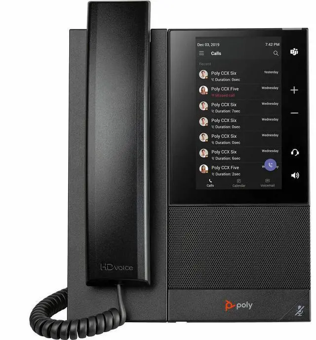 Main image of Poly CCX 500 IP Phone Corded Corded/Cordless Bluetooth Desktop Black 849A4AA