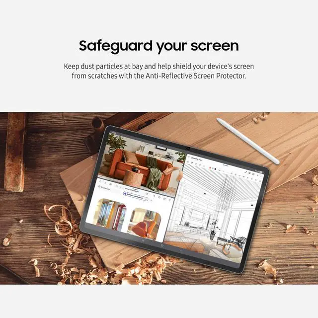 Alt view image 10 of 11 - Samsung Anti-Reflecting Screen Protector Galaxy Tab S10 FE+ Transparent - For 13.1" LCD Tablet - Dust Resistant, Scratch Resistant, Scrape Resistant - for Samsung Galaxy Tab S10 FE+ - 1