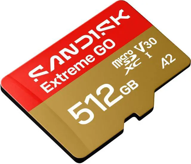 Alt view image 5 of 7 - SanDisk Extreme GO microSD 512GB microSDXC Memory Card, Up to 240MB/s UHS-I U3 4K V30 A2 for Android SDSQXGN-512G-GN6MN