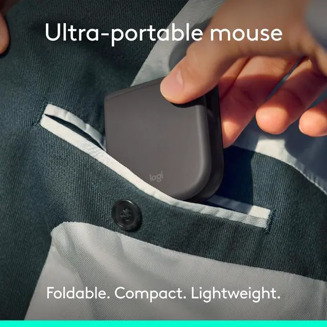 Alt view image 2 of 5 - Mobi Fold Mouse (Grphite)