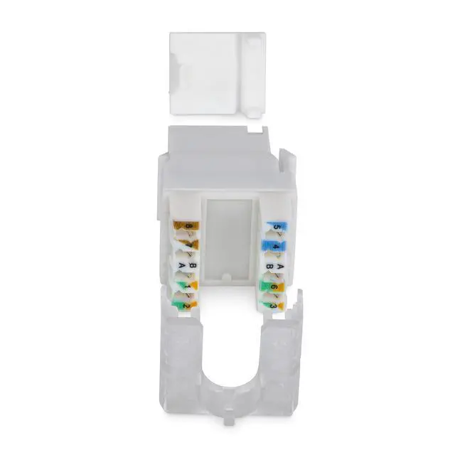 Alt view image 2 of 6 - 24-PACK OF CAT6/CAT5E RJ45 UTP KEYSTONE JACKS IS IDEAL FOR PATCH PANELS AND WALL