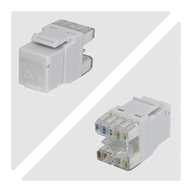 Alt view image 4 of 6 - 24-PACK OF CAT6/CAT5E RJ45 UTP KEYSTONE JACKS IS IDEAL FOR PATCH PANELS AND WALL