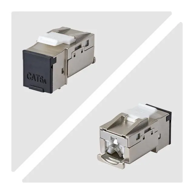 Alt view image 4 of 5 - 10-PACK OF SHIELDED CAT6A RJ45 STP KEYSTONE JACKS IS IDEAL FOR PATCH PANELS AND