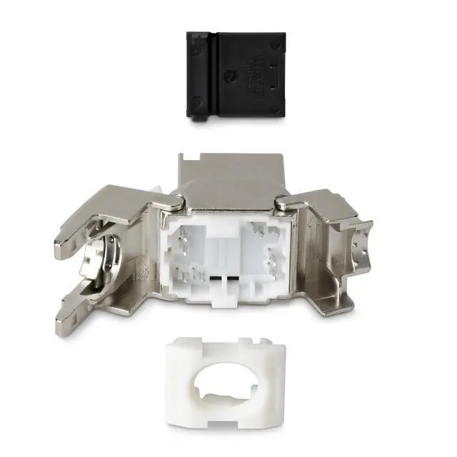Alt view image 4 of 7 - 6-PACK OF SHIELDED CAT8 RJ45 STP KEYSTONE JACKS IS IDEAL FOR PATCH PANELS AND WA