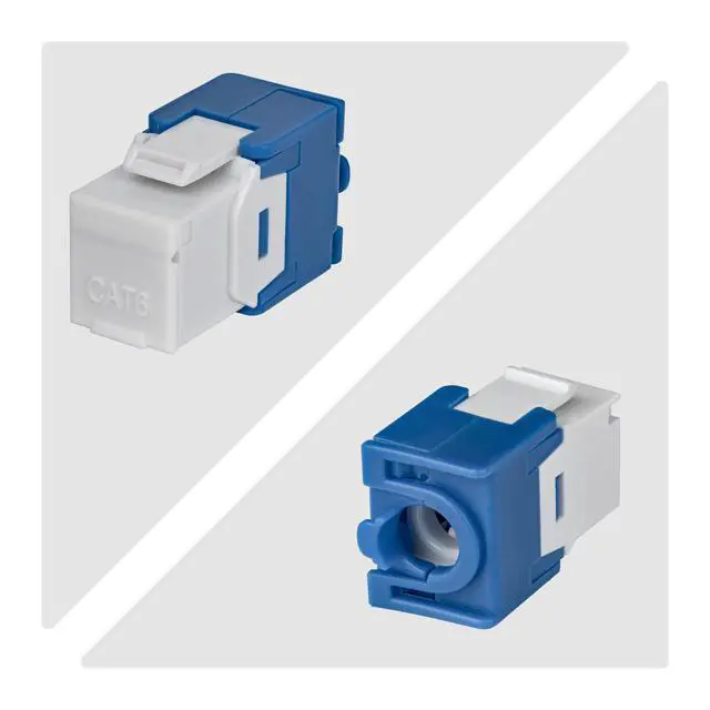 Alt view image 4 of 6 - 24-PACK OF CAT6 RJ45 UTP KEYSTONE JACKS IS IDEAL FOR PATCH PANELS AND WALL PLATE