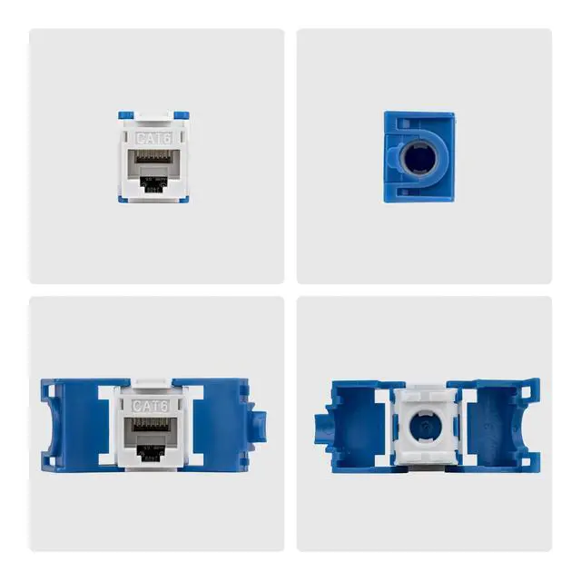 Alt view image 5 of 6 - 24-PACK OF CAT6 RJ45 UTP KEYSTONE JACKS IS IDEAL FOR PATCH PANELS AND WALL PLATE