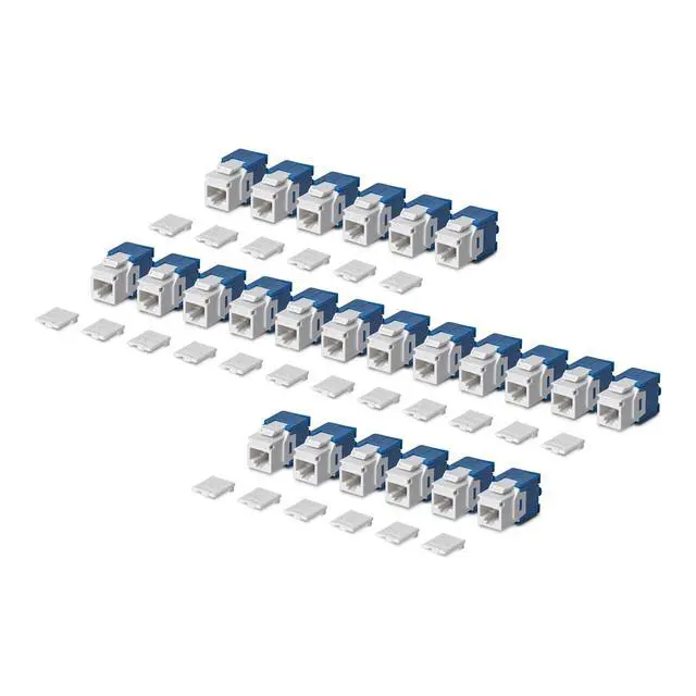 Alt view image 6 of 6 - 24-PACK OF CAT6 RJ45 UTP KEYSTONE JACKS IS IDEAL FOR PATCH PANELS AND WALL PLATE