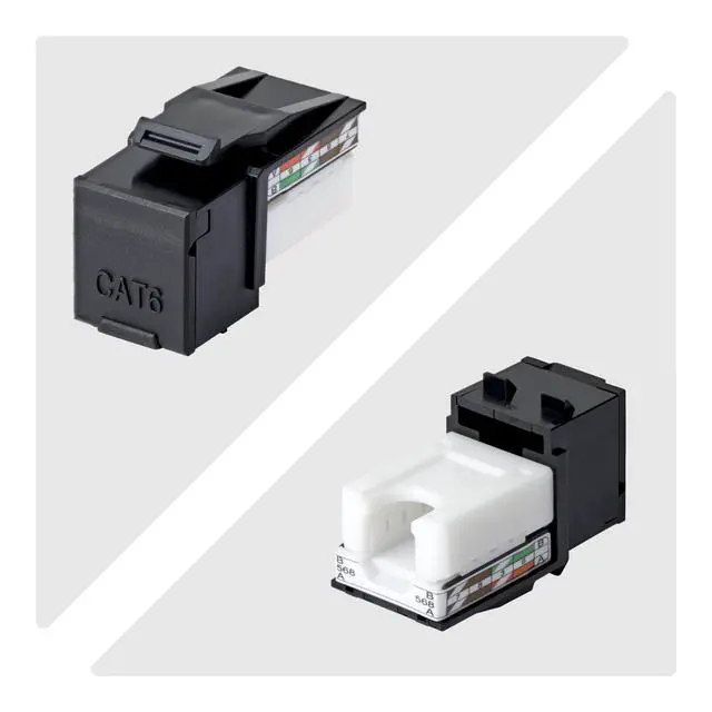 Alt view image 5 of 5 - 24-PACK OF CAT6/CAT5E RJ45 UTP KEYSTONE JACKS IS IDEAL FOR IN-WALL CABLE DROPS/W