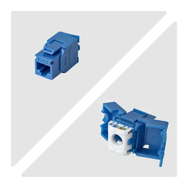 Alt view image 3 of 5 - 24-PACK OF CAT6 RJ45 UTP KEYSTONE JACKS IS IDEAL FOR PATCH PANELS AND WALL PLATE