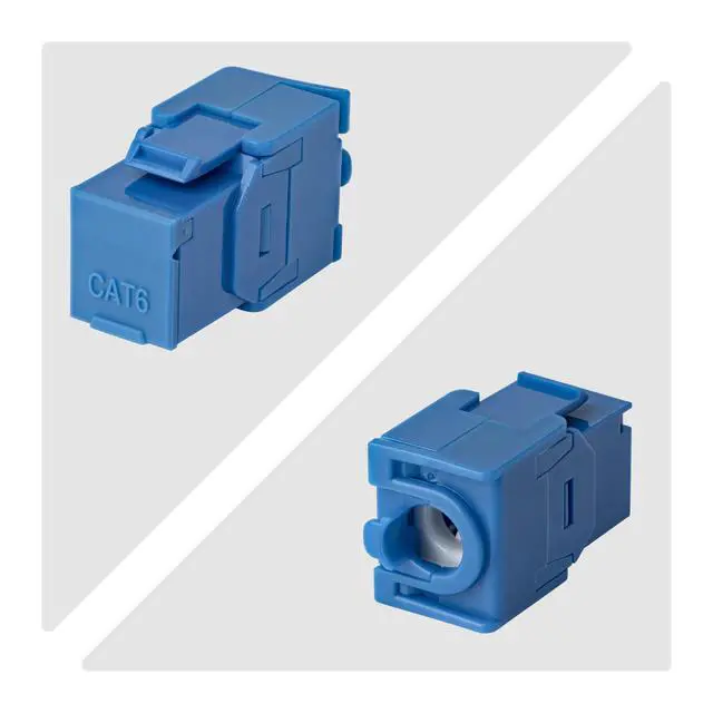 Alt view image 4 of 5 - 24-PACK OF CAT6 RJ45 UTP KEYSTONE JACKS IS IDEAL FOR PATCH PANELS AND WALL PLATE