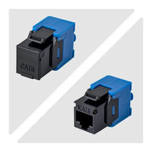 Alt view image 2 of 5 - 24-PACK OF CAT6 RJ45 UTP KEYSTONE JACKS IS IDEAL FOR PATCH PANELS AND WALL PLATE