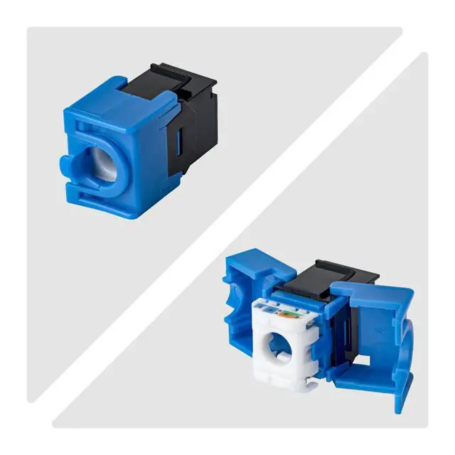 Alt view image 3 of 5 - 24-PACK OF CAT6 RJ45 UTP KEYSTONE JACKS IS IDEAL FOR PATCH PANELS AND WALL PLATE