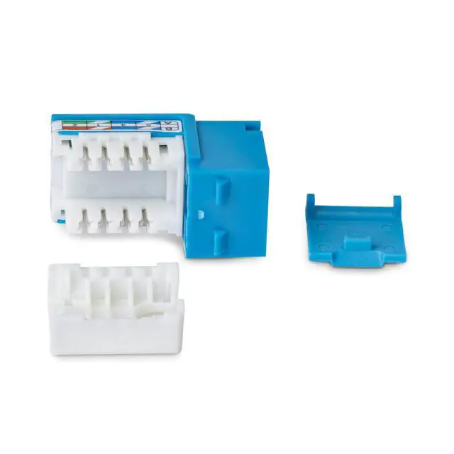 Alt view image 3 of 5 - 24-PACK OF CAT6/CAT5E RJ45 UTP KEYSTONE JACKS IS IDEAL FOR IN-WALL CABLE DROPS/W