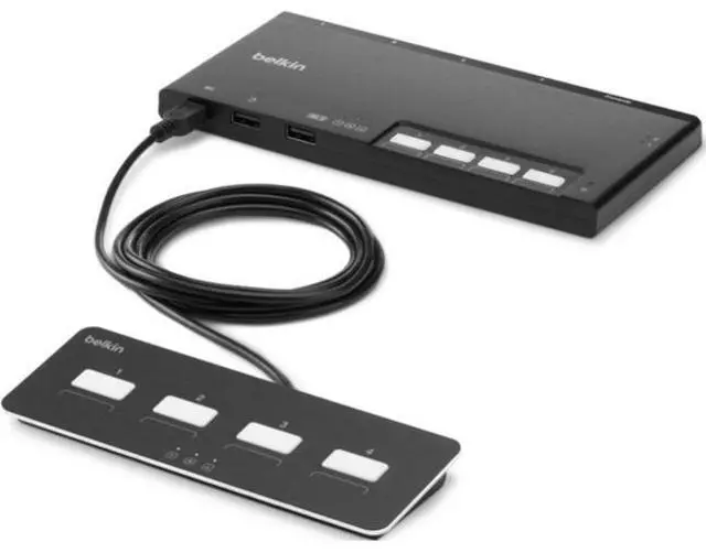 Alt view image 6 of 8 - Belkin F1DN204MOD-PP-4 KVM Switchbox F1DN204MODPP4