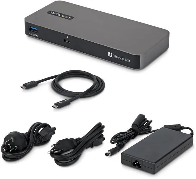 Alt view image 3 of 7 - StarTech 4-Port Thunderbolt 5 Hub with Thunderbolt Share KVM 80 / 120Gbps 8K Multi-Display 140W PD USB-A 10Gbps TB4 & USB4