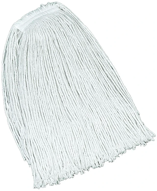 Main image of Non-Launderable Economy Cotton Mop Heads Cut-End Cotton White 32 oz 1" White Headband 12/Carton FGV11900WH00