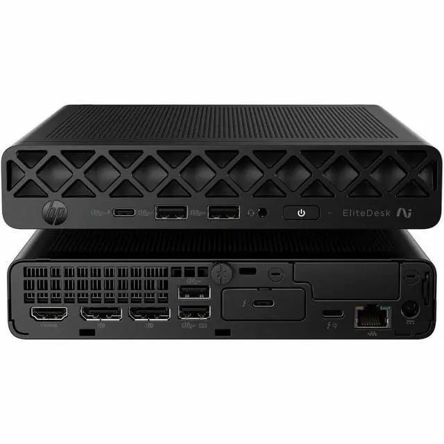 Alt view image 10 of 14 - HP EliteDesk 8 G2i Desktop Computer - Intel Core Ultra 5 Series 3 325 - 16 GB - 256 GB PCI Express NVMe SSD - Mini PC - Jack Black - Intel Chip - Windows 11 Pro - Intel DDR5 SDRAM - English Keyboard -