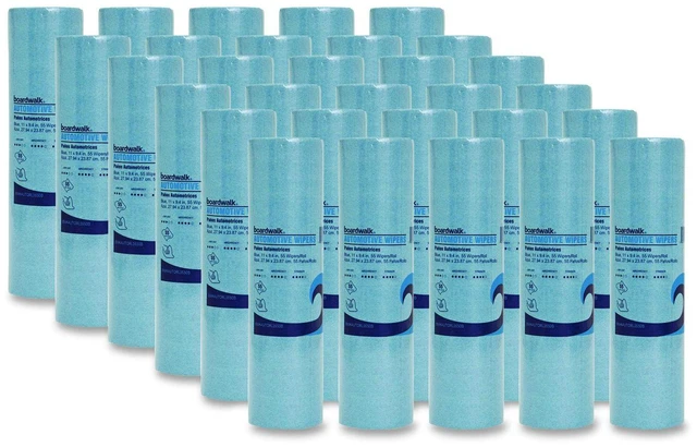 Main image of Automotive Shop Towel Rolls 9.4 x 11 Blue 55/Roll 30 Rolls/Carton AUTORL1650B