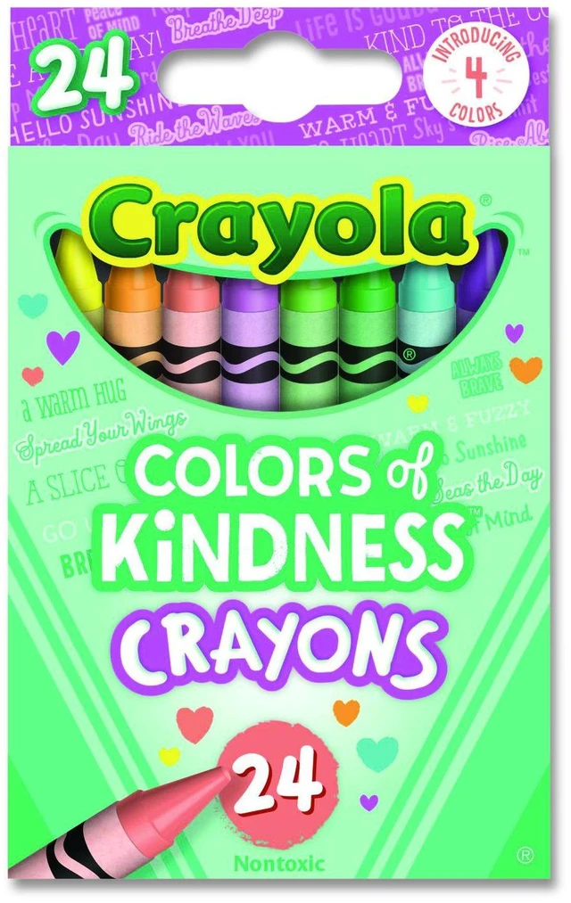 Main image of Colors of Kindness Crayons Regular Size 0.31" x 3.63" 24 Assorted Colors 24/Pack 520130