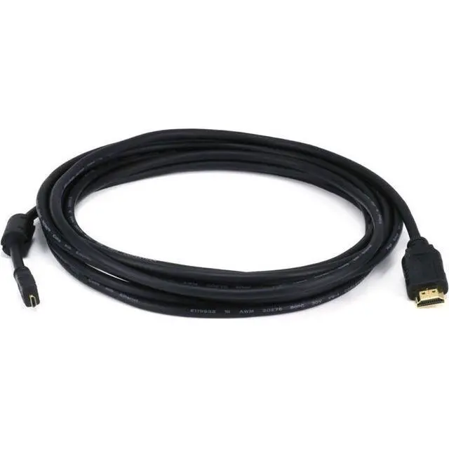 Alt view image 9 of 11 - Monoprice Standard HDMI Cable - 15 Feet - Black | With HDMI Micro Connector, 1080i @ 60Hz, 4.95Gbps, 34AWG